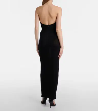 Alaïa Alaïa Sheer jersey cocktail dress | Thumbnail 2 Alaïa Alaïa Sheer jersey cocktail dress | Thumbnail 2