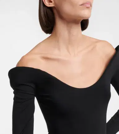 Alaïa Alaïa Off-shoulder jersey bodysuit | Thumbnail 5 Alaïa Alaïa Off-shoulder jersey bodysuit | Thumbnail 5