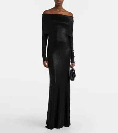 Balenciaga Off-shoulder maxi dress | Thumbnail 4 Balenciaga Off-shoulder maxi dress | Thumbnail 4