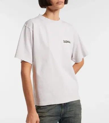 Balenciaga Logo cotton jersey T-shirt | Thumbnail 2 Balenciaga Logo cotton jersey T-shirt | Thumbnail 2