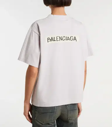 Balenciaga Logo cotton jersey T-shirt | Thumbnail 3 Balenciaga Logo cotton jersey T-shirt | Thumbnail 3