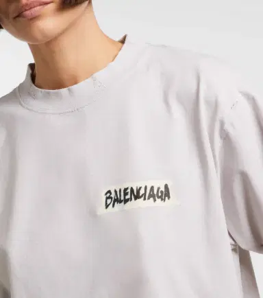 Balenciaga Logo cotton jersey T-shirt | Thumbnail 5 Balenciaga Logo cotton jersey T-shirt | Thumbnail 5