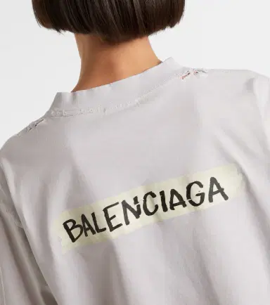 Balenciaga Logo cotton jersey T-shirt | Thumbnail 6 Balenciaga Logo cotton jersey T-shirt | Thumbnail 6
