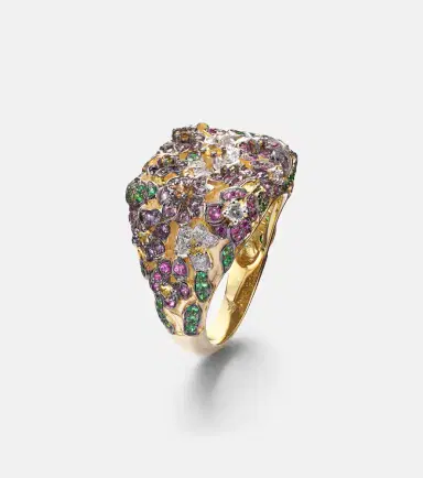 Yvonne Léon Yvonne Léon Jolie Fleur 9kt gold ring with gemstones | Thumbnail 2 Yvonne Léon Yvonne Léon Jolie Fleur 9kt gold ring with gemstones | Thumbnail 2