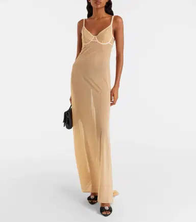 Balenciaga Sheer maxi dress | Thumbnail 3 Balenciaga Sheer maxi dress | Thumbnail 3