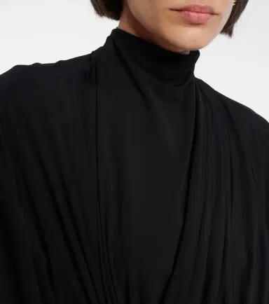 Bottega Veneta Gathered crêpe jersey midi dress | Thumbnail 5 Bottega Veneta Gathered crêpe jersey midi dress | Thumbnail 5