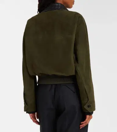 Bottega Veneta Intrecciato suede blouson jacket | Thumbnail 5 Bottega Veneta Intrecciato suede blouson jacket | Thumbnail 5