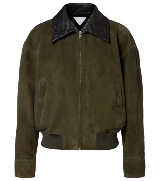Bottega Veneta Intrecciato suede blouson jacket