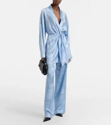 Balenciaga Silk satin wide-leg pants | Thumbnail 2 Balenciaga Silk satin wide-leg pants | Thumbnail 2