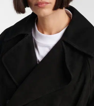 Balenciaga Suede trench coat | Thumbnail 2 Balenciaga Suede trench coat | Thumbnail 2