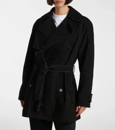 Balenciaga Suede trench coat | Thumbnail 3 Balenciaga Suede trench coat | Thumbnail 3
