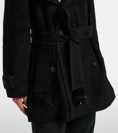 Balenciaga Suede trench coat | Thumbnail 4 Balenciaga Suede trench coat | Thumbnail 4