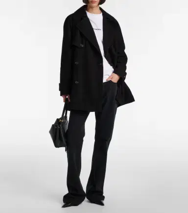 Balenciaga Suede trench coat | Thumbnail 6 Balenciaga Suede trench coat | Thumbnail 6