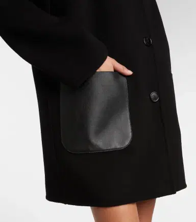 Gucci Caban reversible leather-trimmed wool coat | Thumbnail 3 Gucci Caban reversible leather-trimmed wool coat | Thumbnail 3