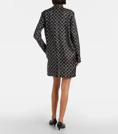 Gucci Printed tie-neck silk minidress | Thumbnail 2 Gucci Printed tie-neck silk minidress | Thumbnail 2