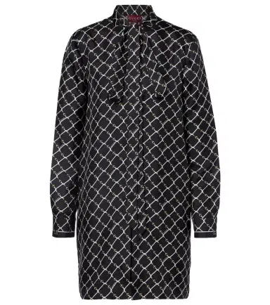 Gucci Printed tie-neck silk minidress | Thumbnail 1 Gucci Printed tie-neck silk minidress | Thumbnail 1
