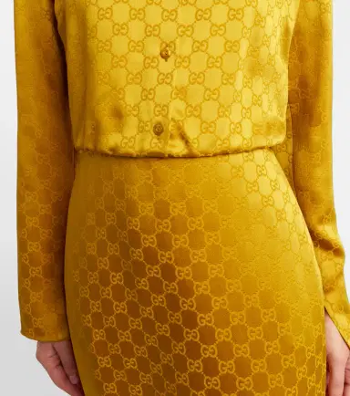 Gucci GG jacquard shirt dress | Thumbnail 2 Gucci GG jacquard shirt dress | Thumbnail 2