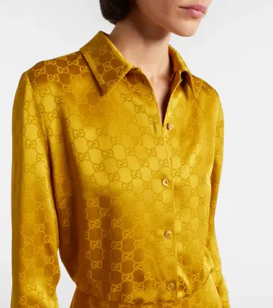 Gucci GG jacquard shirt dress | Thumbnail 3 Gucci GG jacquard shirt dress | Thumbnail 3