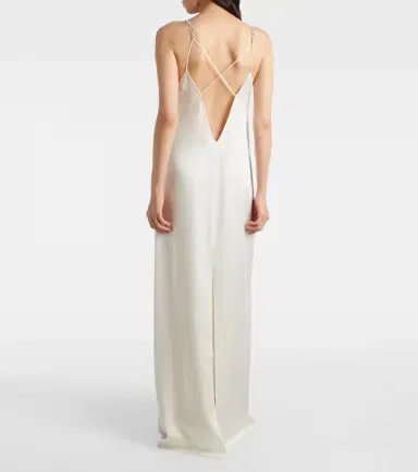 Gucci Horsebit embellished satin slip dress | Thumbnail 6 Gucci Horsebit embellished satin slip dress | Thumbnail 6