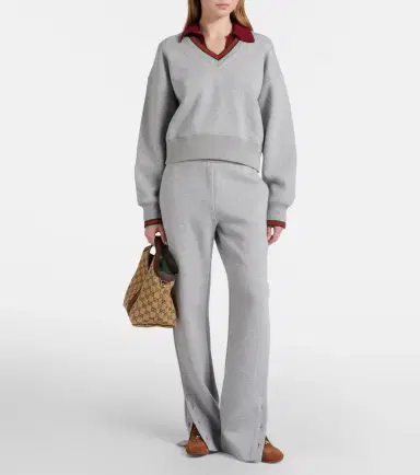 Gucci Web Stripe cotton-blend jersey sweatpants | Thumbnail 3 Gucci Web Stripe cotton-blend jersey sweatpants | Thumbnail 3