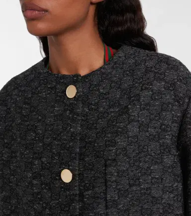 Gucci GG wool-blend tweed coat | Thumbnail 2 Gucci GG wool-blend tweed coat | Thumbnail 2