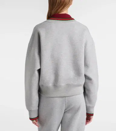 Gucci Web Stripe cotton-blend jersey sweatshirt | Thumbnail 3 Gucci Web Stripe cotton-blend jersey sweatshirt | Thumbnail 3