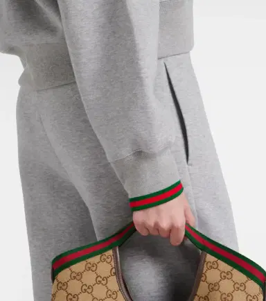 Gucci Web Stripe cotton-blend jersey sweatshirt | Thumbnail 4 Gucci Web Stripe cotton-blend jersey sweatshirt | Thumbnail 4
