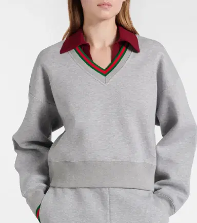 Gucci Web Stripe cotton-blend jersey sweatshirt | Thumbnail 5 Gucci Web Stripe cotton-blend jersey sweatshirt | Thumbnail 5
