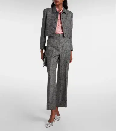 Gucci Cropped wool jacket | Thumbnail 2 Gucci Cropped wool jacket | Thumbnail 2