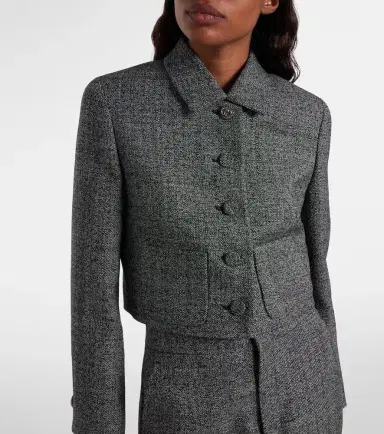 Gucci Cropped wool jacket | Thumbnail 4 Gucci Cropped wool jacket | Thumbnail 4