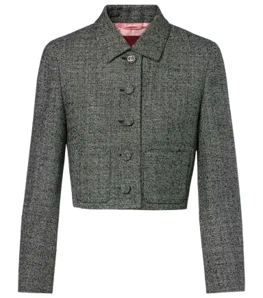 Gucci Cropped wool jacket | Thumbnail 1 Gucci Cropped wool jacket | Thumbnail 1