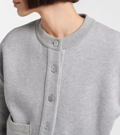 Gucci Web Stripe cotton-blend jersey cardigan | Thumbnail 2 Gucci Web Stripe cotton-blend jersey cardigan | Thumbnail 2