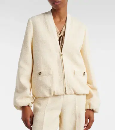 Gucci Checked cotton-blend tweed jacket | Thumbnail 3 Gucci Checked cotton-blend tweed jacket | Thumbnail 3
