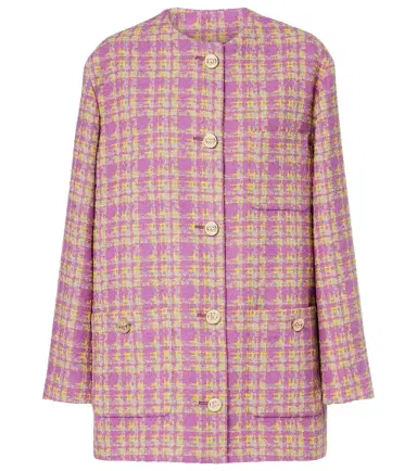 Gucci Checked cotton-blend tweed jacket | Thumbnail 1 Gucci Checked cotton-blend tweed jacket | Thumbnail 1