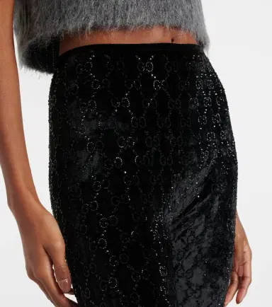 Gucci GG embellished chenille leggings | Thumbnail 5 Gucci GG embellished chenille leggings | Thumbnail 5