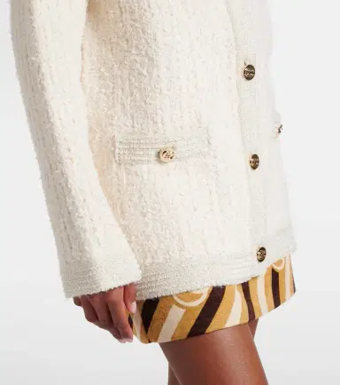 Gucci Wool-blend lamé bouclé cardigan | Thumbnail 2 Gucci Wool-blend lamé bouclé cardigan | Thumbnail 2