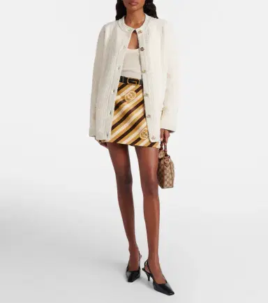 Gucci Wool-blend lamé bouclé cardigan | Thumbnail 5 Gucci Wool-blend lamé bouclé cardigan | Thumbnail 5