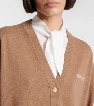 Gucci Logo cashmere cardigan | Thumbnail 2 Gucci Logo cashmere cardigan | Thumbnail 2