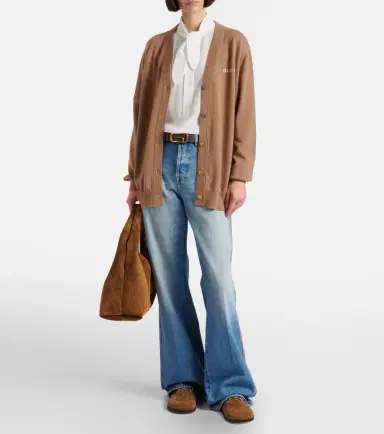 Gucci Logo cashmere cardigan | Thumbnail 5 Gucci Logo cashmere cardigan | Thumbnail 5