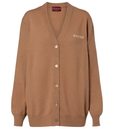 Gucci Logo cashmere cardigan | Thumbnail 1 Gucci Logo cashmere cardigan | Thumbnail 1