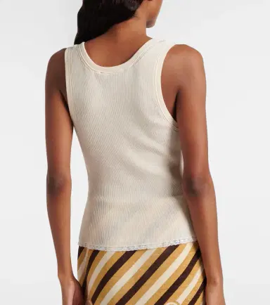 Gucci Ribbed-knit cotton tank top | Thumbnail 6 Gucci Ribbed-knit cotton tank top | Thumbnail 6
