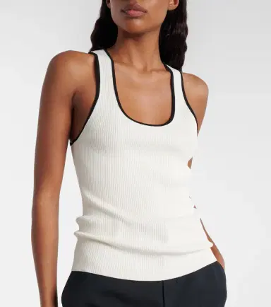 Gucci Ribbed-knit cotton-blend tank top | Thumbnail 3 Gucci Ribbed-knit cotton-blend tank top | Thumbnail 3