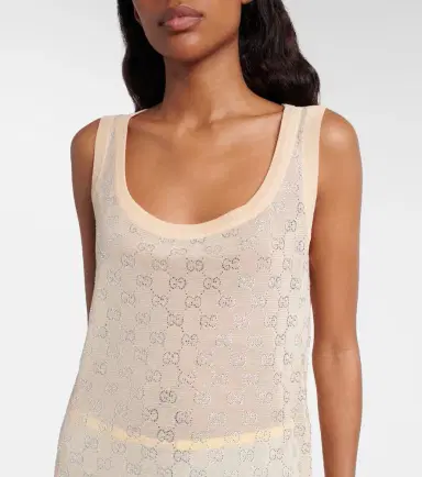 Gucci GG Crystal silk tank top | Thumbnail 5 Gucci GG Crystal silk tank top | Thumbnail 5