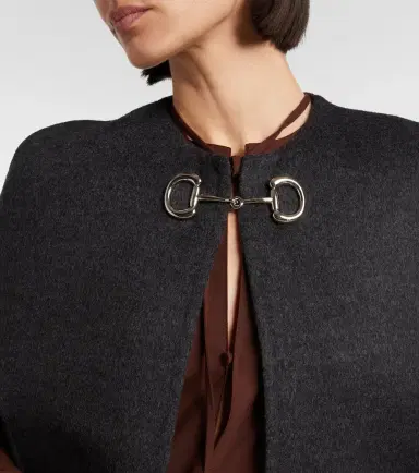 Gucci Caban Horsebit wool cape | Thumbnail 2 Gucci Caban Horsebit wool cape | Thumbnail 2