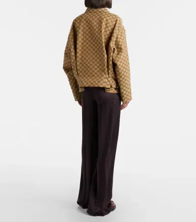 Gucci Silk jacquard wide-leg pants | Thumbnail 5 Gucci Silk jacquard wide-leg pants | Thumbnail 5