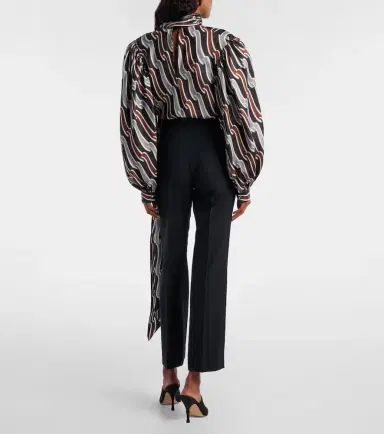 Gucci Logo wool straight pants | Thumbnail 4 Gucci Logo wool straight pants | Thumbnail 4