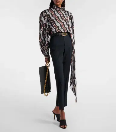 Gucci Logo wool straight pants | Thumbnail 5 Gucci Logo wool straight pants | Thumbnail 5