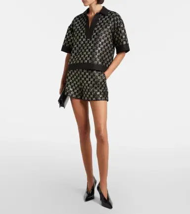 Gucci GG embellished high-rise shorts | Thumbnail 3 Gucci GG embellished high-rise shorts | Thumbnail 3