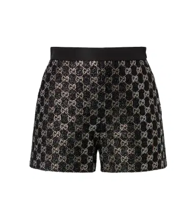 Gucci GG embellished high-rise shorts | Thumbnail 1 Gucci GG embellished high-rise shorts | Thumbnail 1