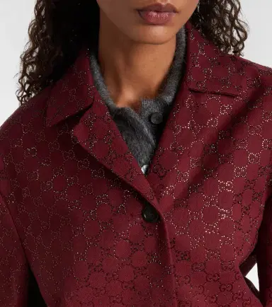 Gucci GG Crystal canvas blazer | Thumbnail 3 Gucci GG Crystal canvas blazer | Thumbnail 3